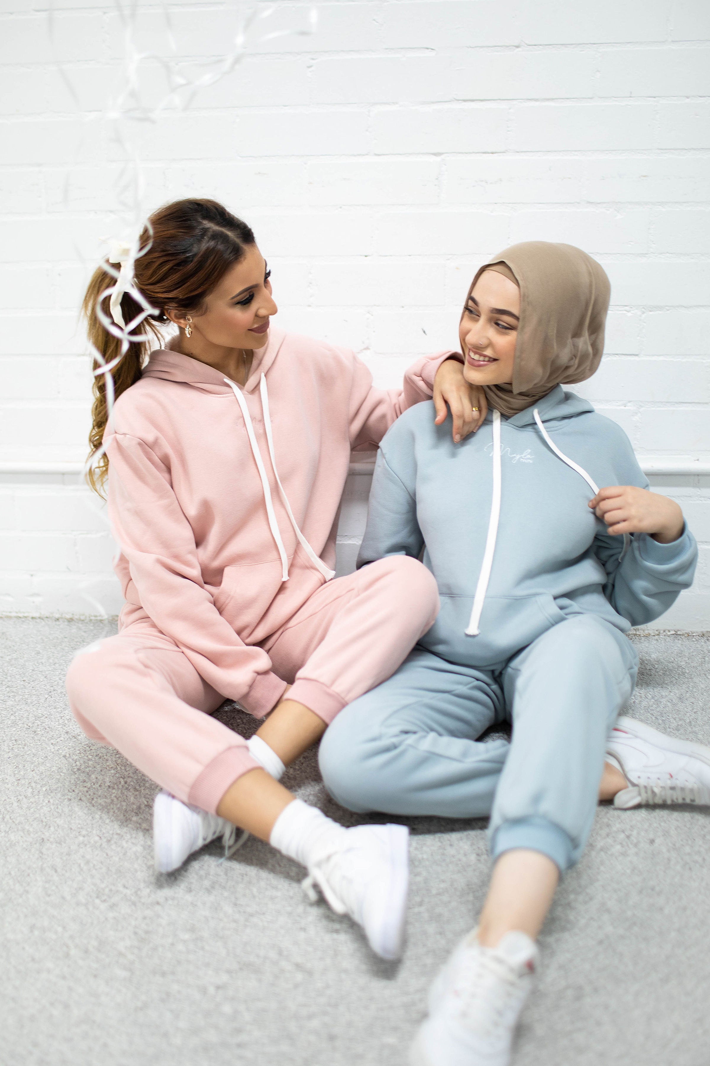 Frosty Blue Mama Hoodie Tracksuit Set Myla Mini