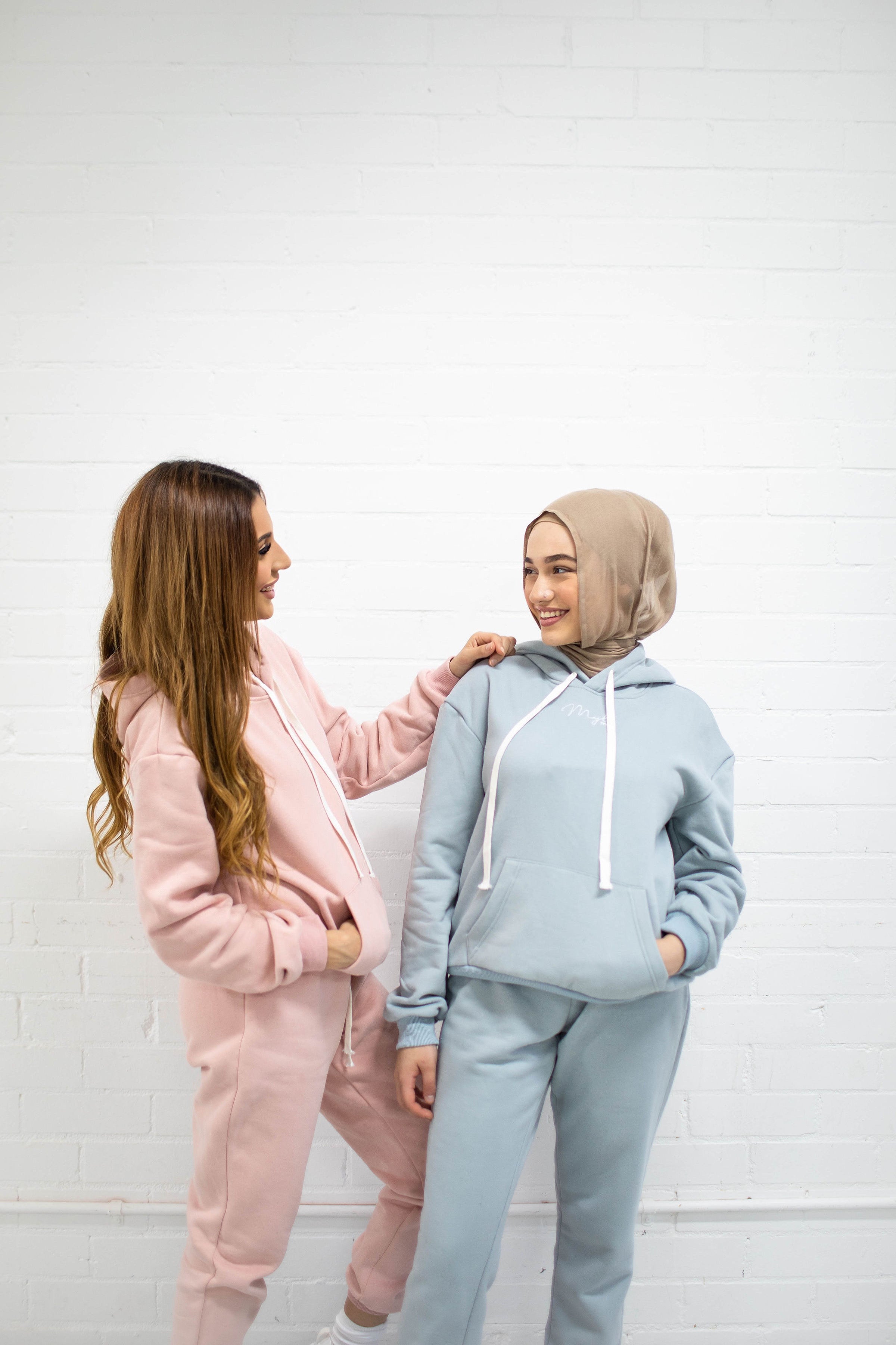 Frosty Blue Mama Hoodie Tracksuit Set Myla Mini