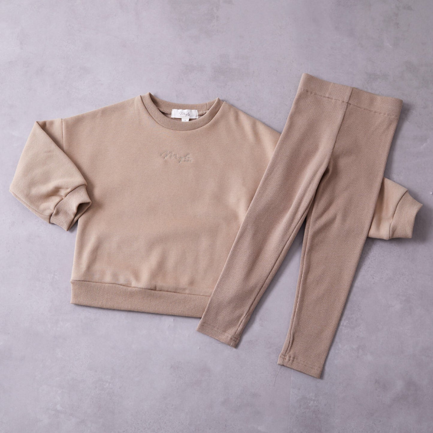 Biscuit Beige Oversized Sweater & Leggings Set